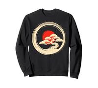 Bonsai Tree Samurai Art in Japanese Zen Buddhist Enso Circle Sweatshirt