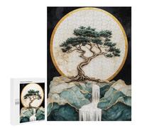 Bonsai Tree Waterfall Art Print Puzzle 1000 Pièces Educa Jouet en Bois Cadeau Unique Décoration Intérieure Jeu Éducatif Challenge Toy Adultes Et Enfants À Partir De 14 Ans 500 PCS