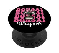Bonsaï Whisperer Arbre Japonais Zen Fille Maman Coquette Bow PopSockets PopGrip Adhésif