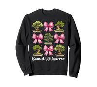 Bonsaï Whisperer Arbre Japonais Zen Fille Maman Coquette Bow Sweatshirt