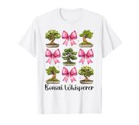 Bonsaï Whisperer Arbre Japonais Zen Fille Maman Coquette Bow T-Shirt