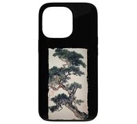 Bonsaï Zen Peinture à l'Encre Japonaise Vintage Art Cadeau Coque pour iPhone 13 Pro