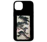 Bonsaï Zen Peinture à l'Encre Japonaise Vintage Art Cadeau Coque pour iPhone 14 Plus