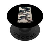 Bonsaï Zen Peinture à l'Encre Japonaise Vintage Art Cadeau PopSockets PopGrip Adhésif