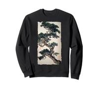 Bonsaï Zen Peinture à l'Encre Japonaise Vintage Art Cadeau Sweatshirt