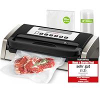 Bonsenkitchen Machine Sous Vide Alimentaire, Puissante et Silencieuse, Technologie Globefish pour un Travail Continu, Conception avec Poignée Verrouillée, Cutter Intégré, Noir