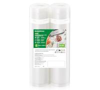 Bonsenkitchen Sacs sous Vide Alimentaire 2 Rouleaux 28 x 600 cm | Sac Sous Vide pour la Conservation des Aliments et la Cuisson, sans BPA, VB3207