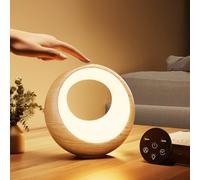 Bonsery Lampe de chevet tactile à intensité variable et rechargeable par USB avec couleurs RVB et 9 modes, lampe de table LED sans fil avec minuterie et mémoire