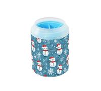 Bonshommes de neige de Noël réutilisables pour animal domestique poils en silicone doux brosse de bain pour chats chiens