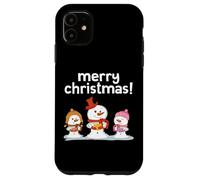 Bonshommes de Neige Mignons de Noël Joyeux Noël Chœur Vacances Neige Coque pour iPhone 11