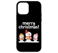 Bonshommes de Neige Mignons de Noël Joyeux Noël Chœur Vacances Neige Coque pour iPhone 12 Mini