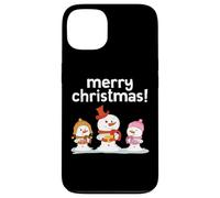 Bonshommes de Neige Mignons de Noël Joyeux Noël Chœur Vacances Neige Coque pour iPhone 13