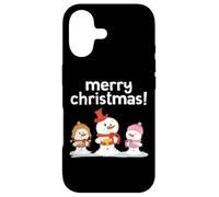 Bonshommes de Neige Mignons de Noël Joyeux Noël Chœur Vacances Neige Coque pour iPhone 17