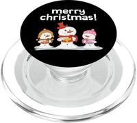 Bonshommes de Neige Mignons de Noël Joyeux Noël Chœur Vacances Neige PopSockets PopGrip pour MagSafe