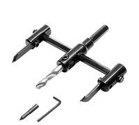 Bonsicoky Foret de scie-cloche réglable de 3,5 cm à 11,4 cm, foret rond robuste pour le travail du bois, 30 à 120 mm