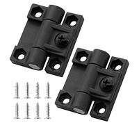 Bonsicoky Lot de 2 charnières de contrôle de position de couple réglables, E6-10-301-20 - Charnières de porte noires réglables avec vis
