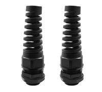 Bonsicoky Lot de 2 presse-étoupes NPT de 1,9 cm avec soulagement de la traction, presse-étoupe étanche IP68 avec écrou de verrouillage réglable pour fil de 13 à 18 mm de diamètre