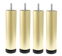 Bonsicoky Lot de 4 pieds de meubles réglables en alliage d'aluminium M8 de 15,2 cm - Pour armoire, lit, placard, bureau