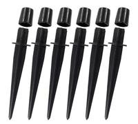 Bonsicoky Lot de 6 piquets de rechange en métal pour lampes solaires d'extérieur - 2 x 13,5 cm - Pour lampes de jardin, cour, allée, patio