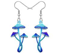 BONSNY Boucles d'oreilles Pendantes Goutte en Acrylique Mignon Floral Champignon Bijoux pour les Femmes Cadeaux Nouveauté Drôle Charms (Arctique)