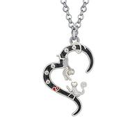 BONSNY Collier en alliage émaillé avec pendentif en forme de singe pour la fête des mères, Émail, Sans pierre précieuse