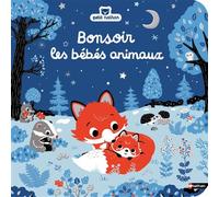 Bonsoir les bébés animaux - Emiri Hayashi - Nathan - cartonné - Album éveil dès la naissance