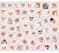 Bontannd 100pcs / Pack Radis Autocollants Kawaii Chat Papeterie Décorative Stickers Scrapbooking DIY Diary Kawaii Papeterie Stickers Mignons