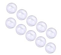 Bontannd 10pcs Clear Clear Fillable Ornements Ball DIY Plastique Fillable Décorations De Noël Arbre Boules d'arbre Boules Artisanat Boule Transparente pour La Décoration De Fête De Mariage