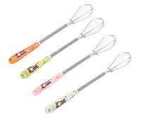 Bontannd 4 Pcs Mini Fouet | Mouettes De Cuisine À Petit Fil - Petites Tailles Fais pour Faciliter L'action De Fouillage (Couleur Aléatoire)