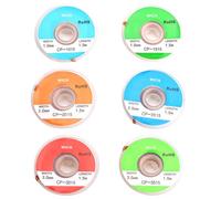 Bontannd Solder Wicks No-nettel Opse De Désoldering Neck Soud Soudou Soudure Sucker Outil pour Travaux De Désolager (1/1,5/2 / 2.5/3/3,5 Mm) 6pcs