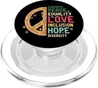 Bonté Paix Amour Egalité Justice Sociale Noël PopSockets PopGrip pour MagSafe