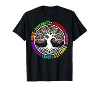 Bonté Paix Égalité Amour Inclusion Espoir Journée Mondiale de la Paix T-Shirt