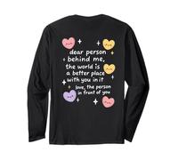 Bonté réconfortante Chère Personne derrière Moi Amour Positif Manche Longue