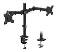 BONTEC Bras Ecran PC pour 2 Ecrans 13-27 Pouces, VESA 75/100, 8 kg/Bras