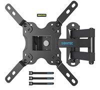 BONTEC Support Mural TV pour Écran LED LCD OLED 13-42 Pouces, Support TV Mural Orientable, Accroche Television Mural Inclinable et Rotatif, avec Vis de Sécurité, Max VESA 200x200 mm