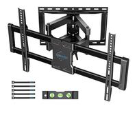 BONTEC Support TV Mural Articulé 37-85 Pouces, Support Mural TV Pivotant Inclinable, Bras Double 68-420mm, Jusqu’à 60kg, VESA 200x100-600x400, pour Écran Plat ou Incurvé