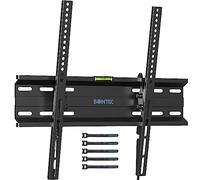 BONTEC Support TV Mural Fixe Inclinable Ultra Mince pour Écrans 23-60 Pouces LCD LED OLED Plasma, VESA 400x400mm, Capacité Max 45kg, Installation Facile, Compatible avec TV Samsung TCL