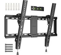 BONTEC Support TV Mural Fixe Inclinable Ultra Mince pour Écrans 23-60 Pouces LCD LED OLED Plasma, VESA 400x400mm, Capacité Max 45kg, Installation Facile, Compatible avec TV Samsung TCL