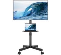 BONTEC Support TV sur Pied à roulettes, 22-60 Pouces, Charge 25 kg