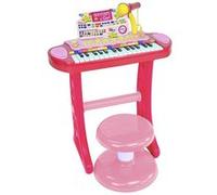 BONTEMPI - 133671 - Bontempi-133671-Instrument De Musique-Orgue Électronique sur Pied Rose 31 Touches avec Micro Et Tabouret G