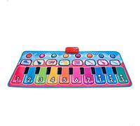 Bontempi 46943 - Tapis Musical Multicolore interactif pour Enfant, 10 Touches, Piano pour Enfants, Tapis Musical, Tapis pour Enfant