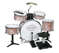 Bontempi | BeatFusion Pro : Batterie Premium avec Grosse Caisse Puissante et Jeu Complet de Percussions, Marron, 700x400x800 mm