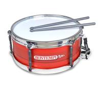 Bontempi | BeatMaster - Tambour avec Double Membrane, Bandoulière et Baguettes De 25 cm pour Une Expérience Rythmique Complète, Rouge, 34.4x31.9x15.4 cm
