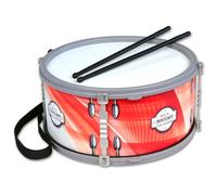 Bontempi | BeatMaster - Tambour avec Double Membrane, Bandoulière et Baguettes De 25 cm pour Une Expérience Rythmique Complète, Rouge, 25x25x12 cm
