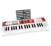 BONTEMPI - Clavier Électronique 37 Touches sans Fil avec 10 Chansons Préenregistrées 8 Sons 16 Rythmes Fonction Apprentissage et Enregistrement 500x180x40 mm