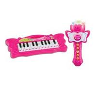 Bontempi clavier iGirlavec microphone 22 touches rose 26 cm Roze
