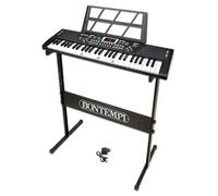 BONTEMPI - Clavier Numérique Sans Fil à 54 Touches, 675x200x50 mm | 60 Chansons Préenregistrées 100 Sons 100 Rythmes Fonction Transpositeur et Enregistrement