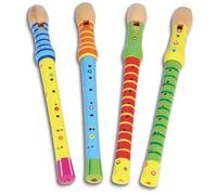Bontempi Instrument de musique Flûte soprano en bois 313010 Doigté baroque Coloris aléatoire