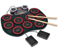 Bontempi | FlexBuddy - Batterie Flexible électronique à 9 Pads avec Rythme et Plaisir assurés, 43,2 x 17,1 x 6,5 cm, Noir