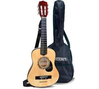 Bontempi Guitare en bois 75 cm – 6 cordes avec bandoulière et sac